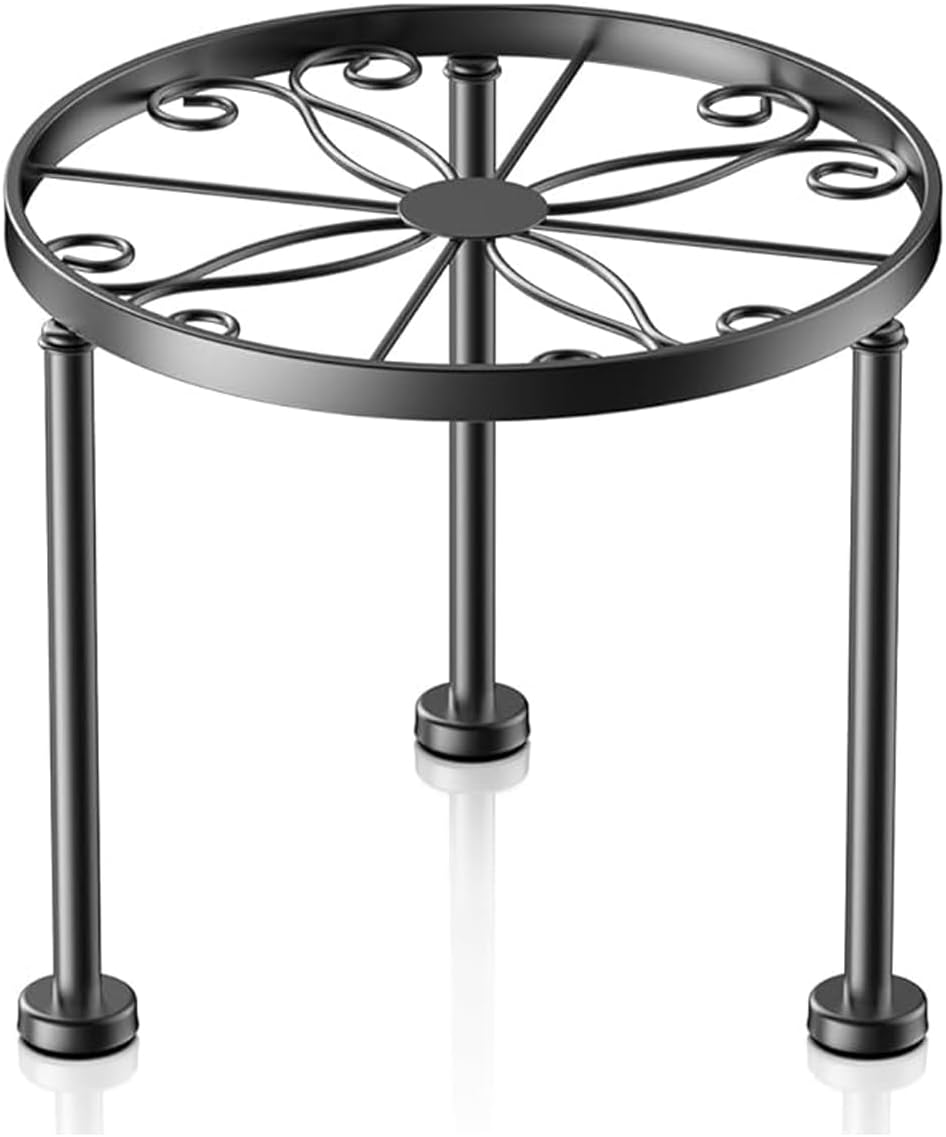 Soportes metal para macetas pequeñas jardín hogar redondo