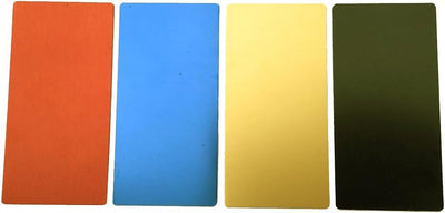Placa aluminio anodizado grabado láser 100x50mm 4 pzas