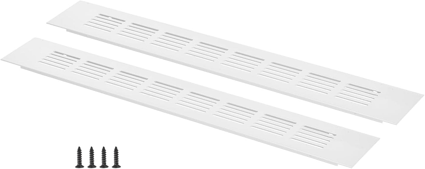 Cubierta ventilación puerta 14x2 pulg aluminio 2 juegos