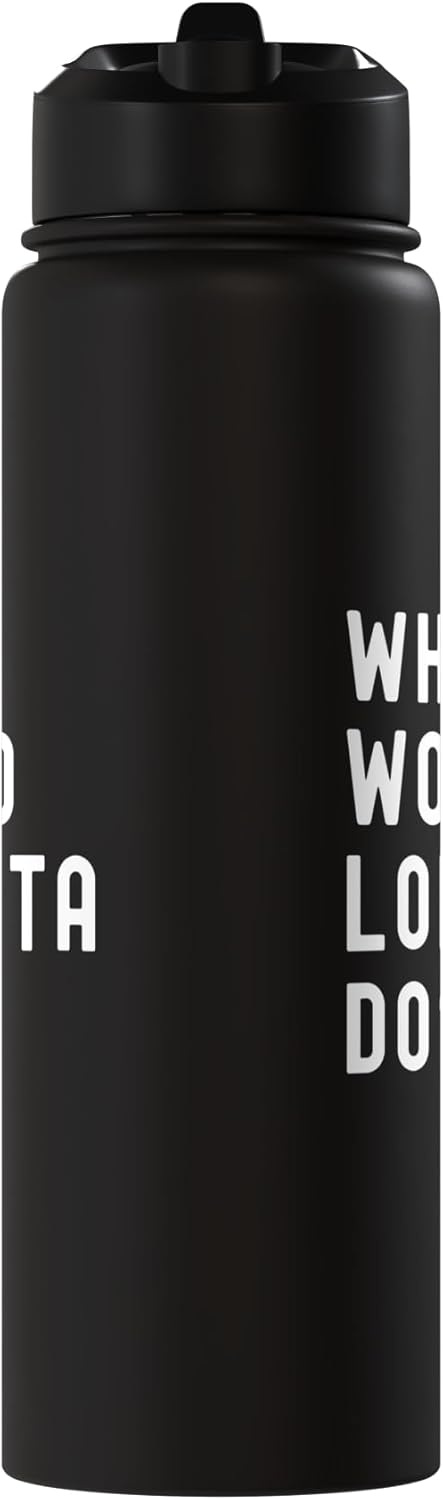 Botella agua acero inox aislada What Would Loretta Do