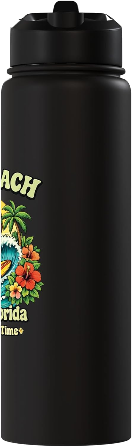 Botella de agua acero inoxidable Vero Beach Surfing Sloth