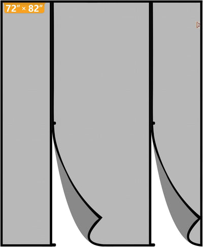 Puerta mosquitera magnética corrediza 72x82 reforzada