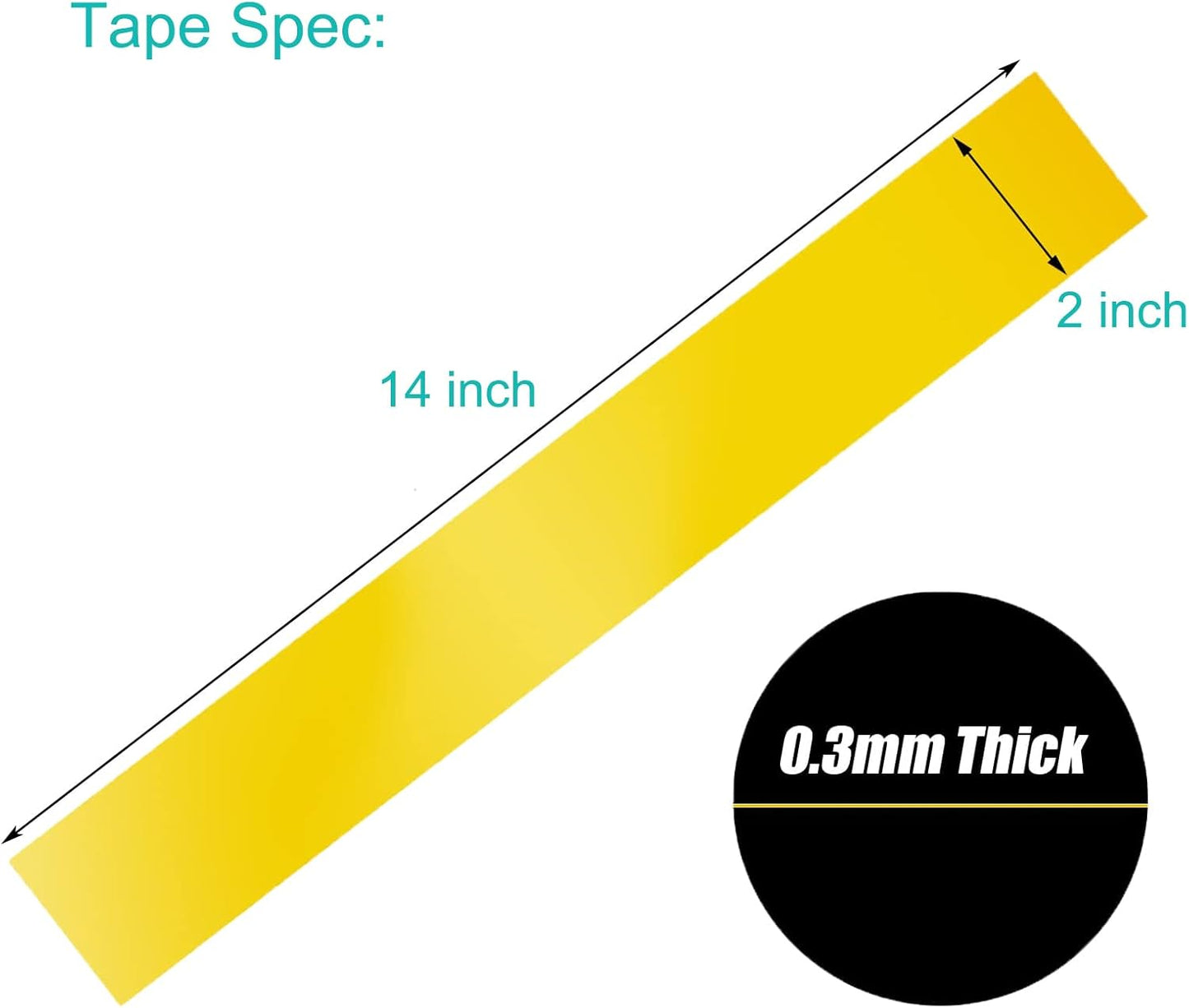 Cinta PVC autoadhesiva 2x14pulg para sierra Minter Saw