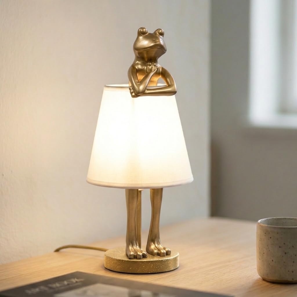 Lámpara mesa rana LED 12W con base E12 3 vías