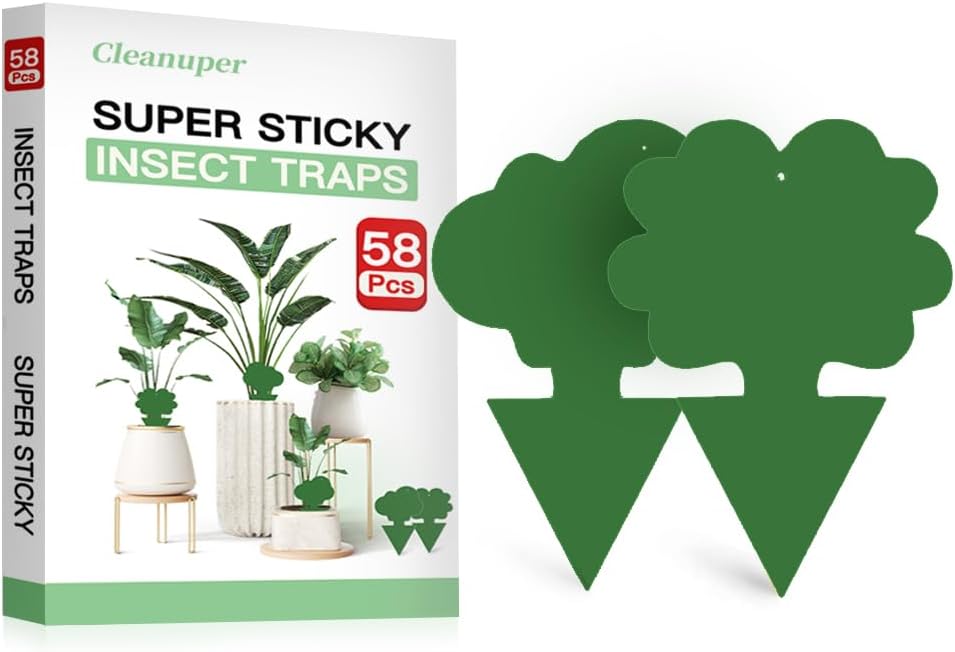 58 Trampas adhesivas verdes para insectos interiores exteriores