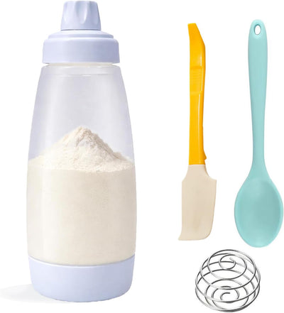 Dispensador de masa para panqueques con botella de 33 oz y accesorios