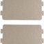 2 Placas Cubierta Microondas 4.6x2.53pulg Mica