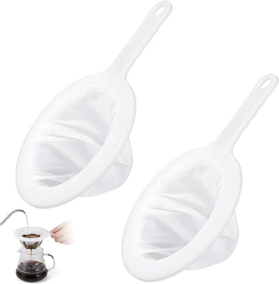 2 Coladores Plástico Malla Fina 200 y 400 para Jugo Café