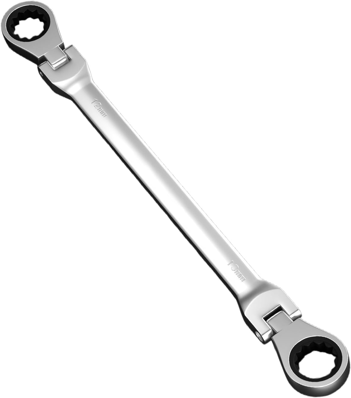 Llave trinquete extra larga cabeza flexible 12.71" acero CR-V