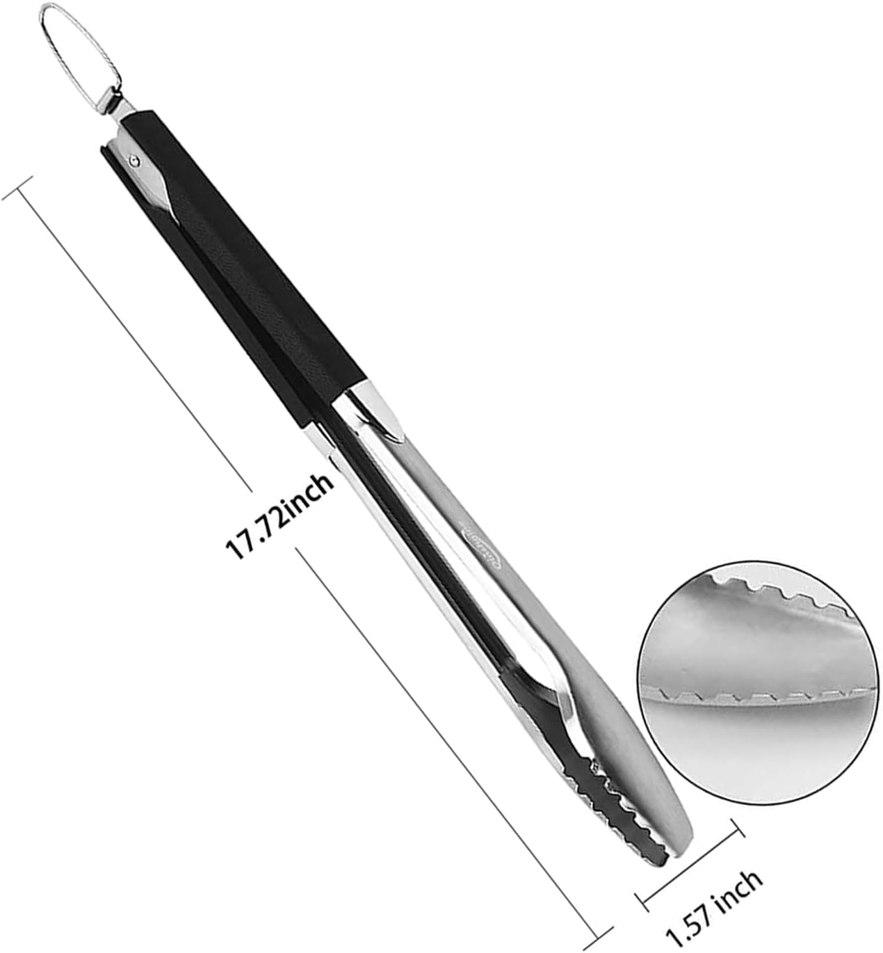 Pinzas acero inox 18pulg para barbacoa cocina al aire libre