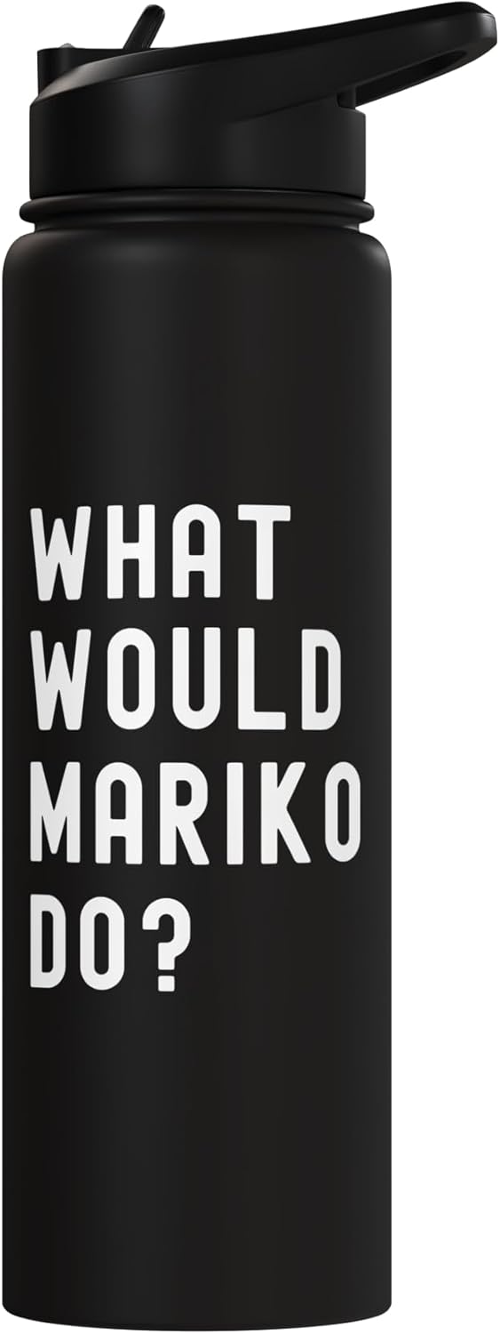 Botella agua acero inox aislada What Would Mariko Do
