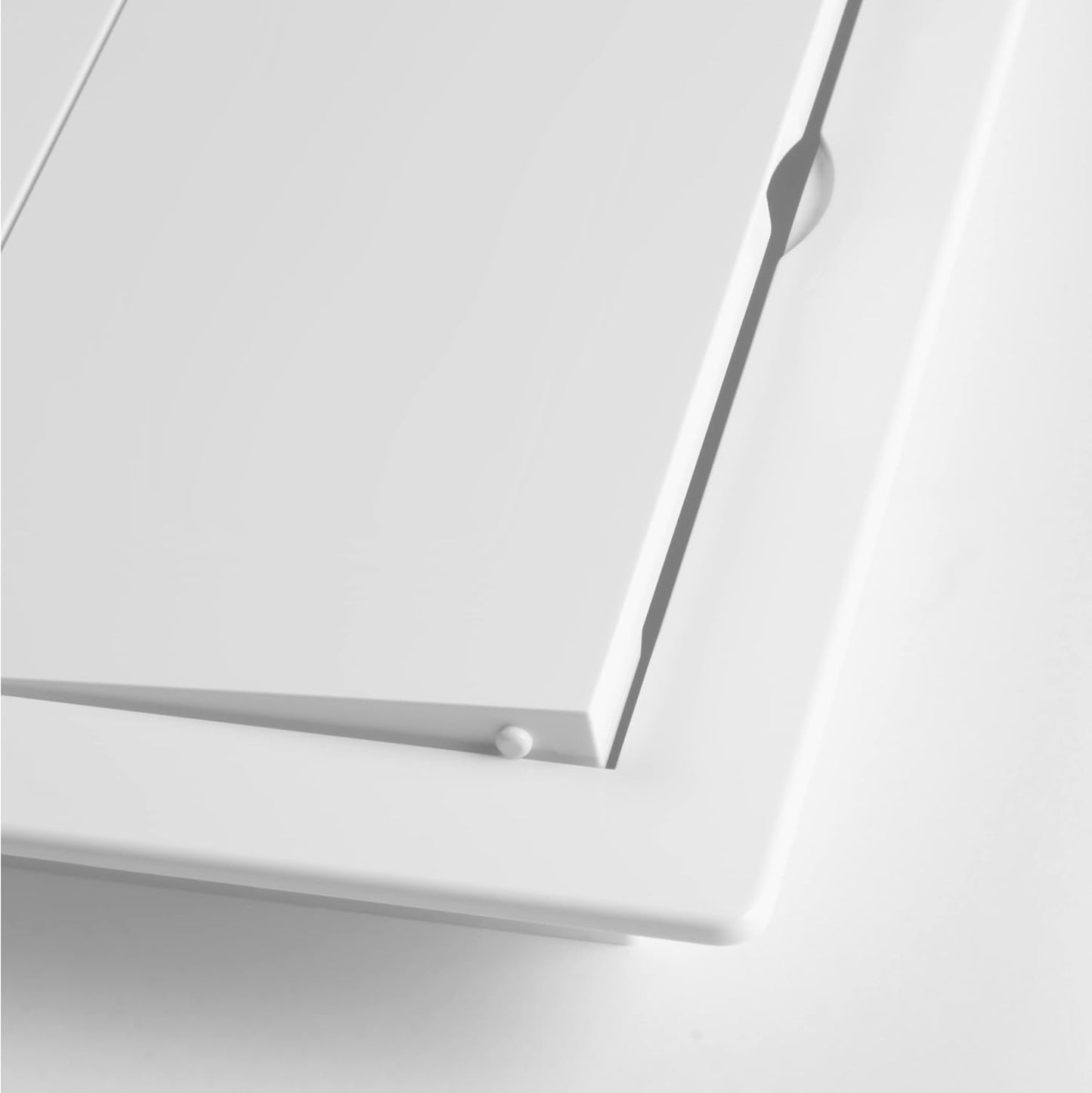 Panel acceso 4x6pulg plástico ABS blanco con tapa