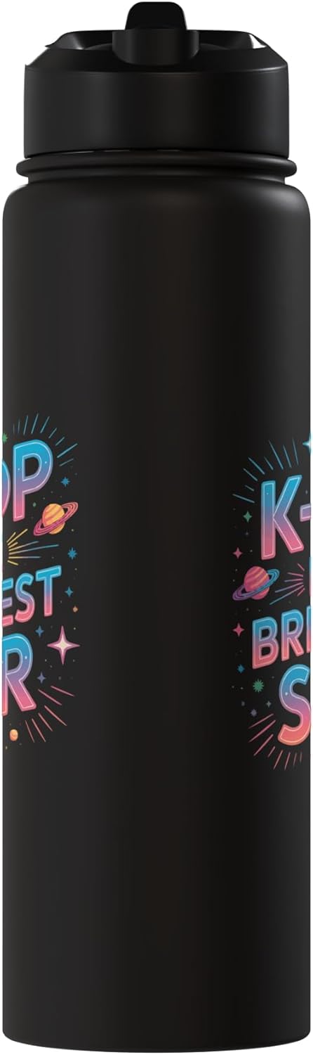 Botella agua acero inox aislada Kpop