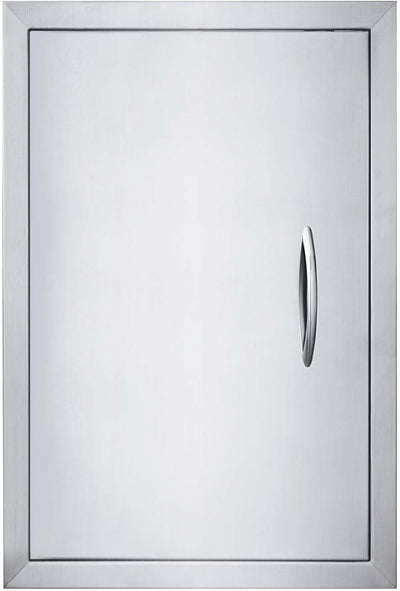 Puerta acero inox 17x24pulg cepillado para cocina exterior BBQ