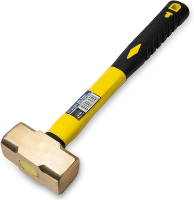 Martillo trineo 2lb cabeza latón fibra vidrio mango cómodo set 4