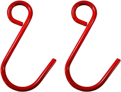Ganchos en S acero resistente rojo 550lb cocina baño garaje