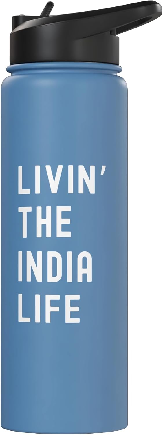 Botella de agua aislada de acero inoxidable India Life