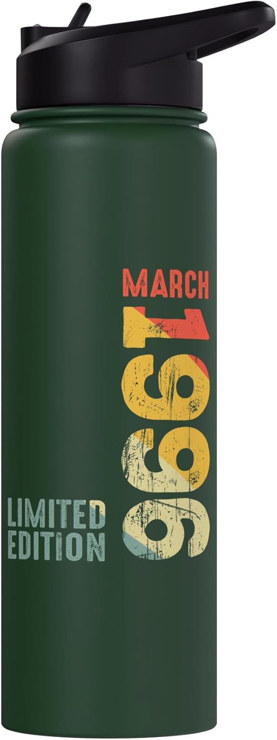Botella de agua acero inoxidable vintage 1996