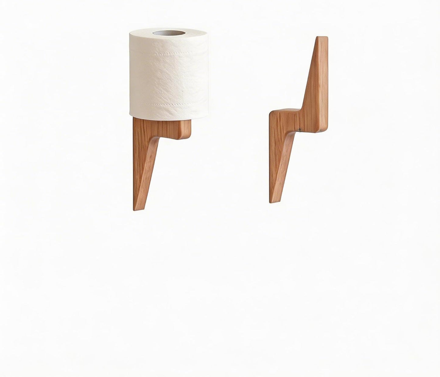 Soporte papel higiénico bambú para baño y cocina