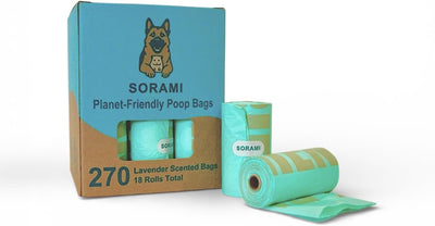 Bolsas compostables para excrementos perro aroma lavanda 270 uds