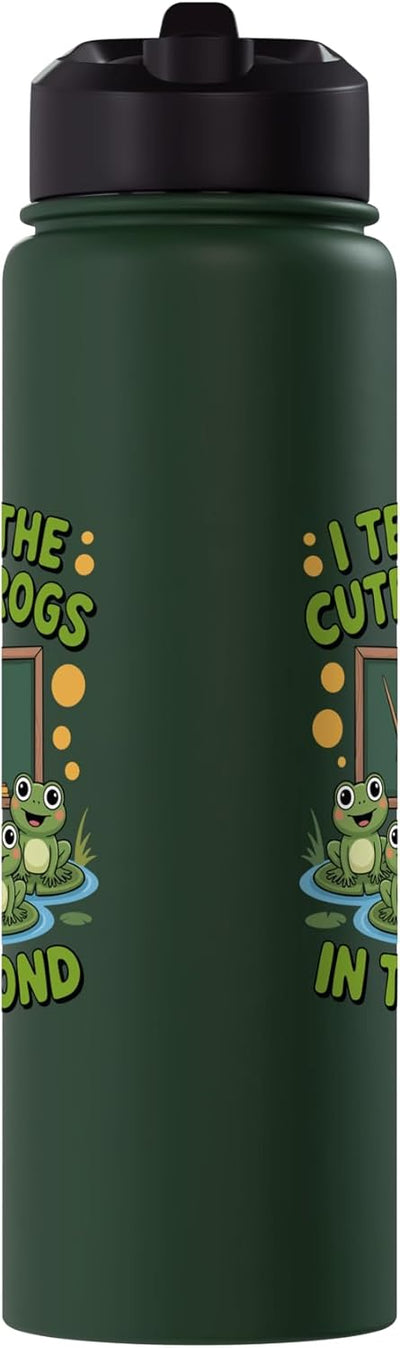Vaso térmico acero inox con ilustración ranas