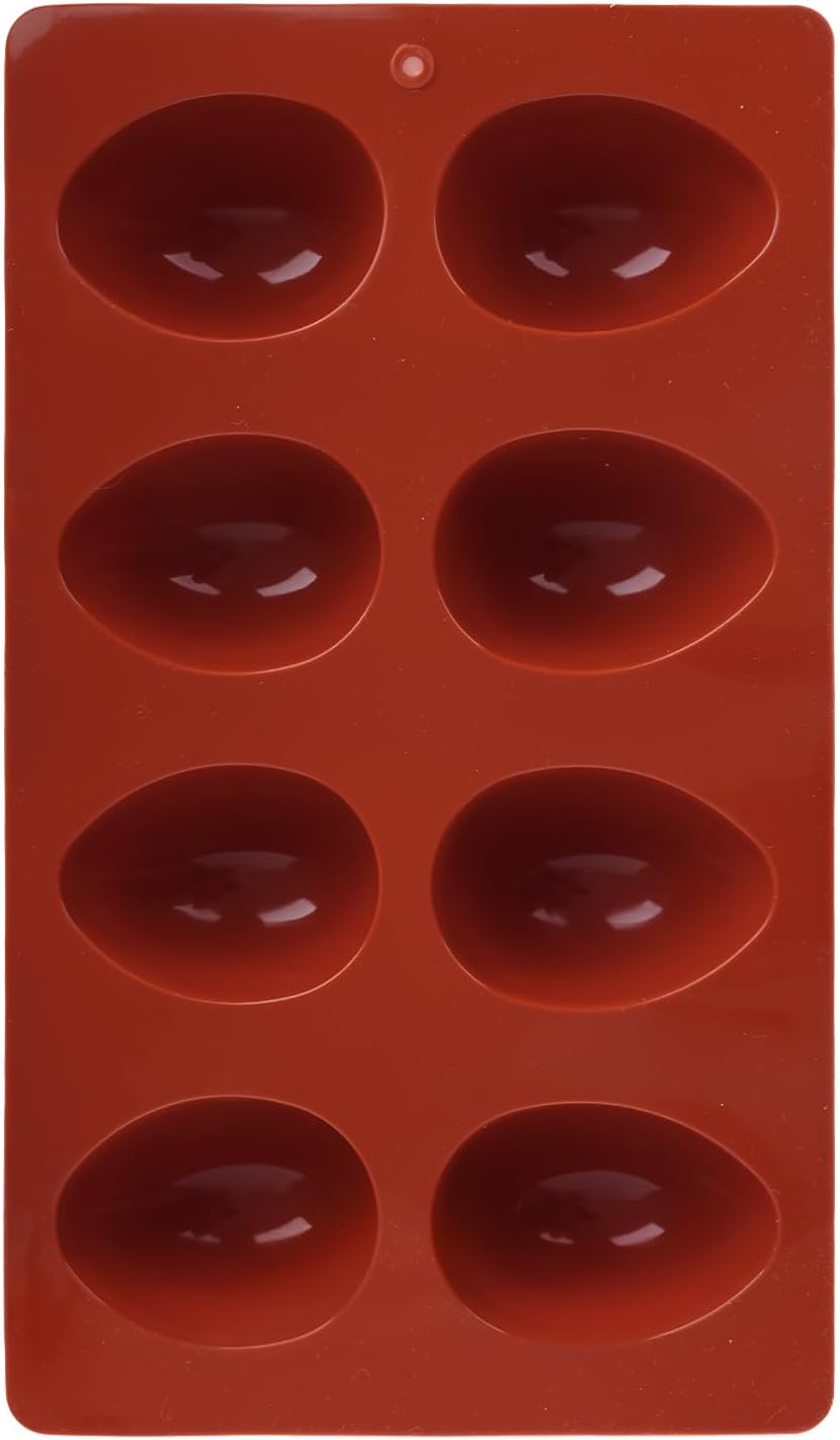 Molde silicona con forma huevo Pascua 8 cavidades para decorar pasteles