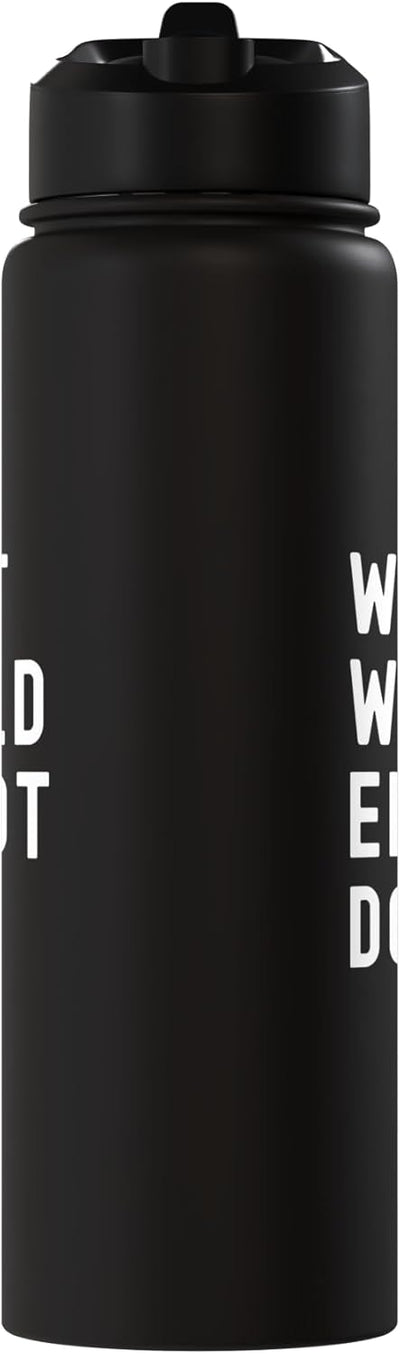 Botella agua acero inox aislada What Would Elliot Do
