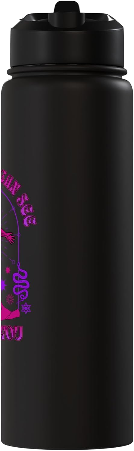 Botella de agua aislada de acero inoxidable con humor espiritual