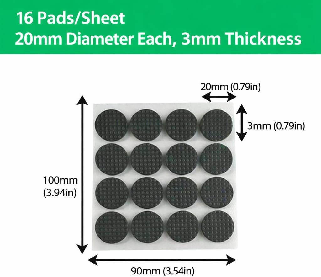 Protectores suelo EVA antiderrap 20mm negro 16pzas