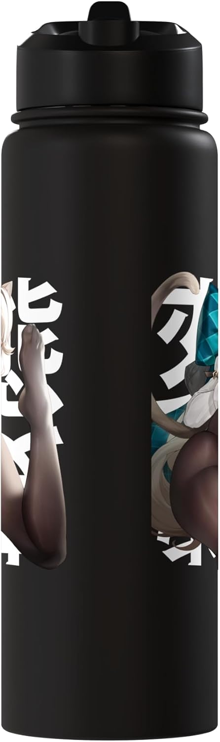 Botella de agua acero inoxidable kawaii anime waifu japonesa