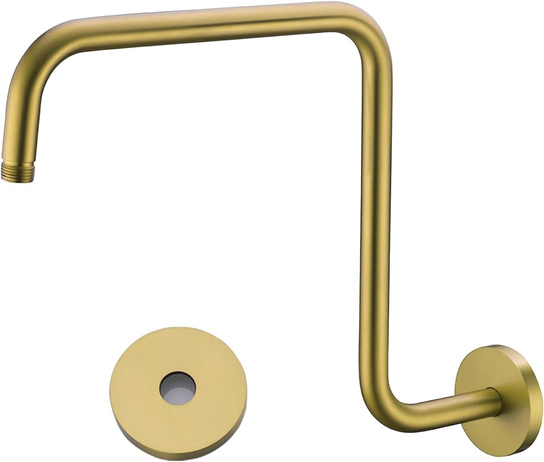Brazo ducha 16pulg bronce champán forma S