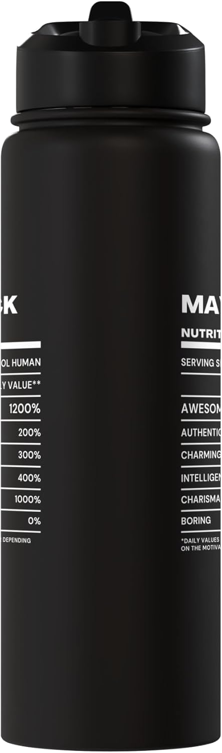 Botella de agua aislada de acero inoxidable Maverick Nutrition