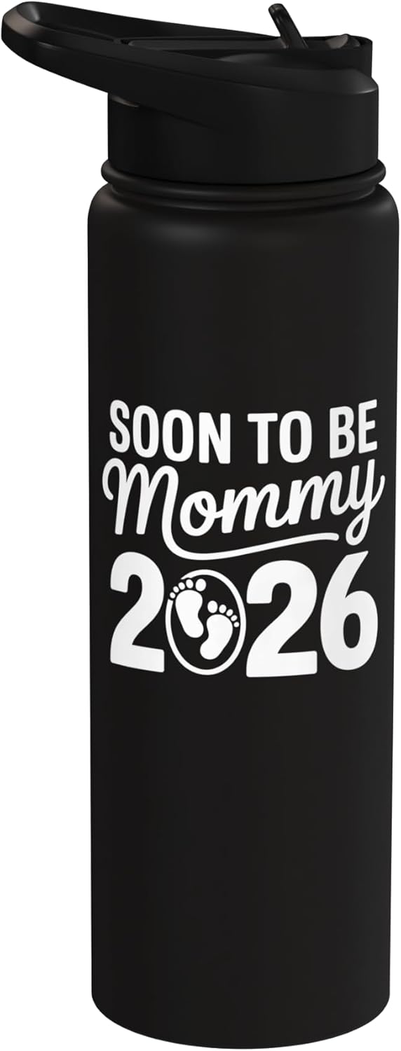 Botella de agua acero inoxidable aislada para mamá 2026