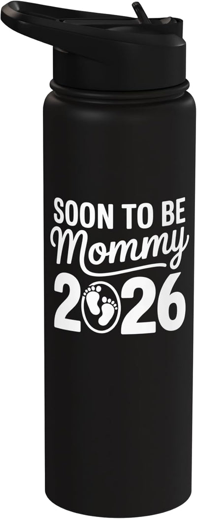 Botella de agua acero inoxidable aislada para mamá 2026