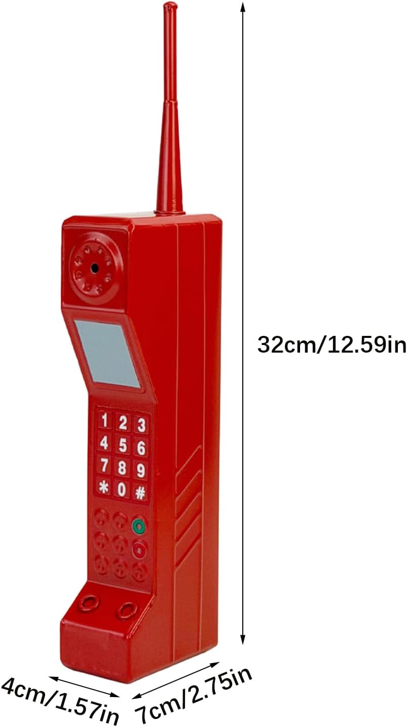 Adorno teléfono retro estilo 80-90 decoración