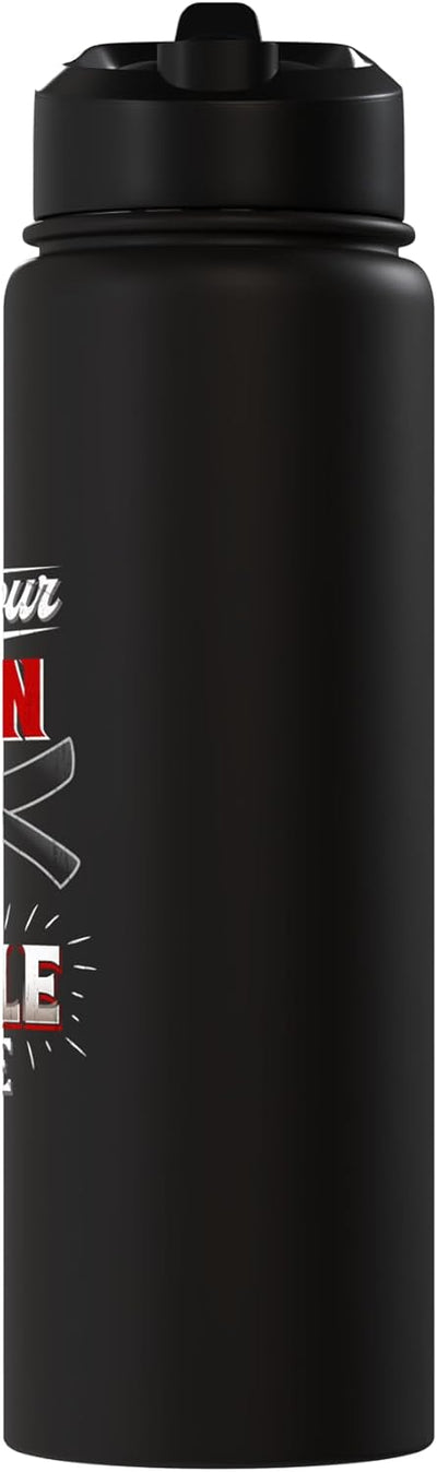Botella de agua acero inoxidable aislada para artes marciales