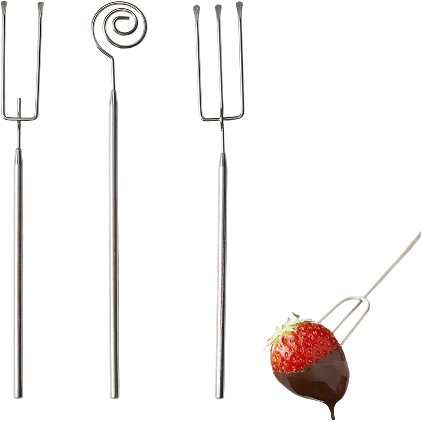 Set 3 herramientas inmersión chocolate acero inox