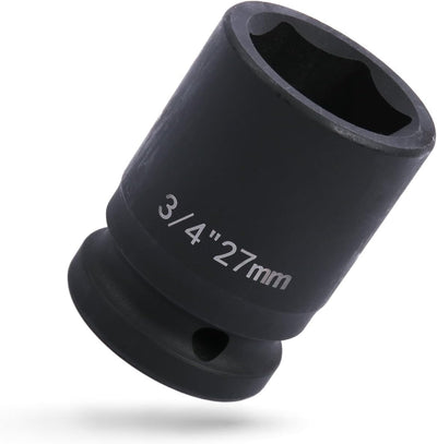Zócalo impacto 3/4 pulg acero alto carbono enchufes 6 puntos