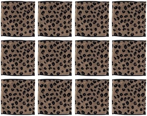 Toalla baño algodón terciopelo estampado leopardo