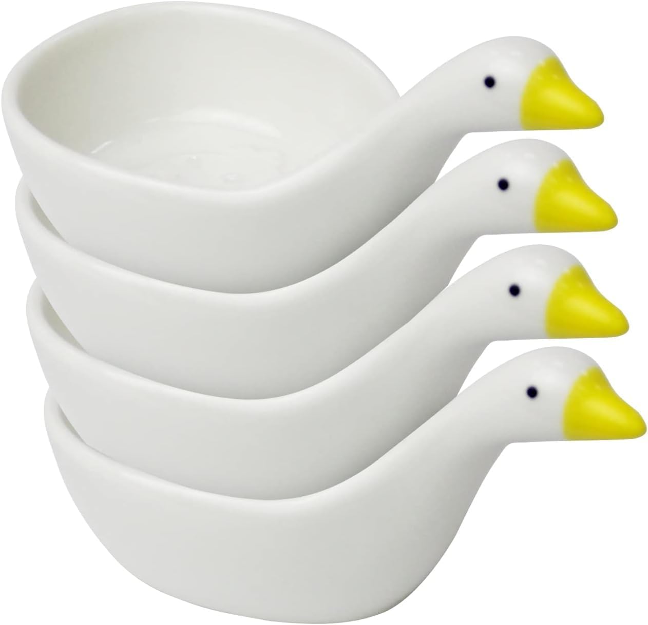 Set 4 Cuencos Salsa Diseño Pato