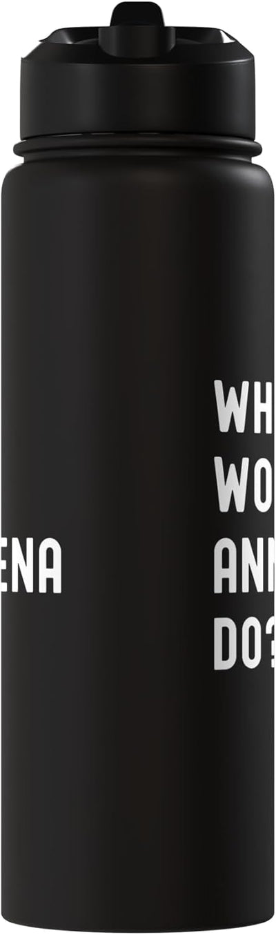 Bottella de agua acero inoxidable aislada sin BPA