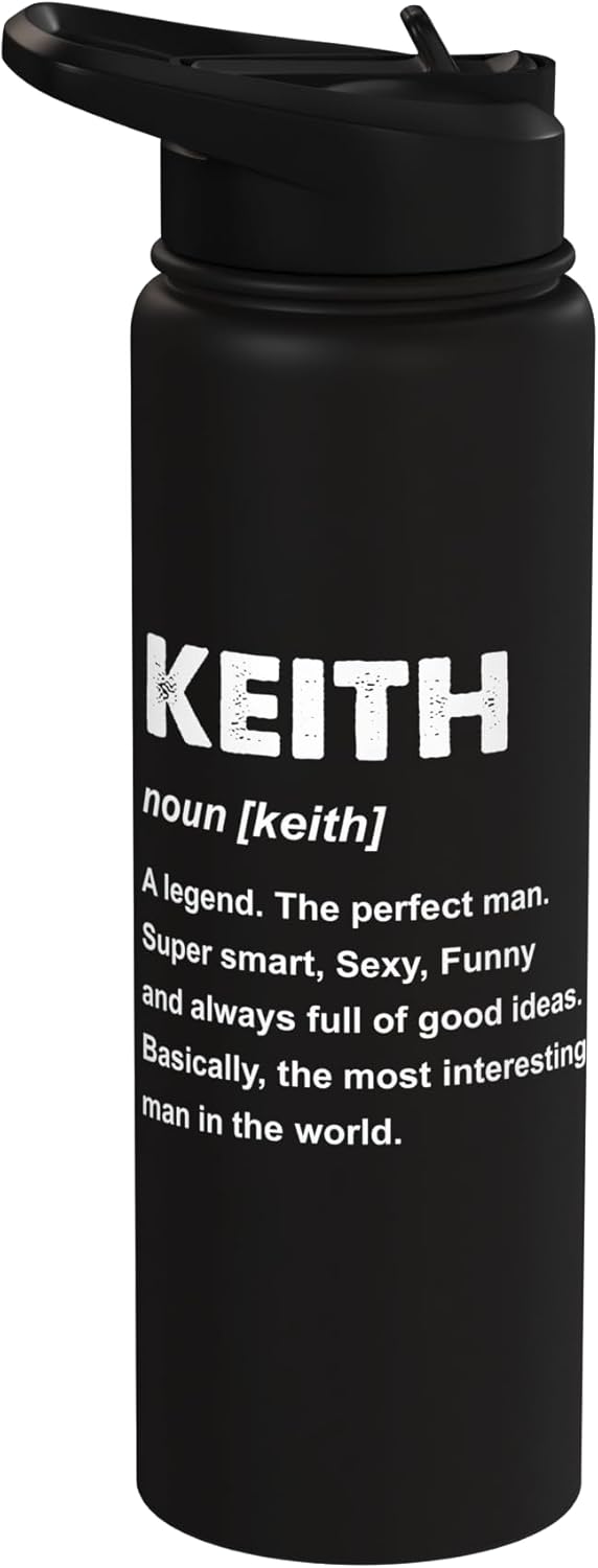 Botella de agua aislada de acero inoxidable Keith Name