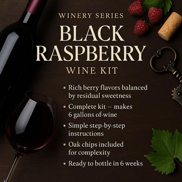 Kit de vino serie Winery Frambuesa Negra