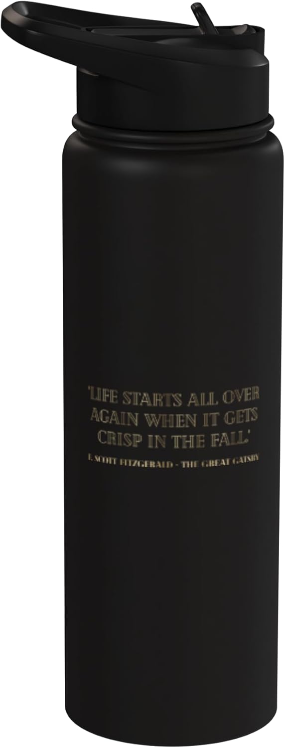 Botella de agua acero inoxidable Gatsby Love Fan 1920s
