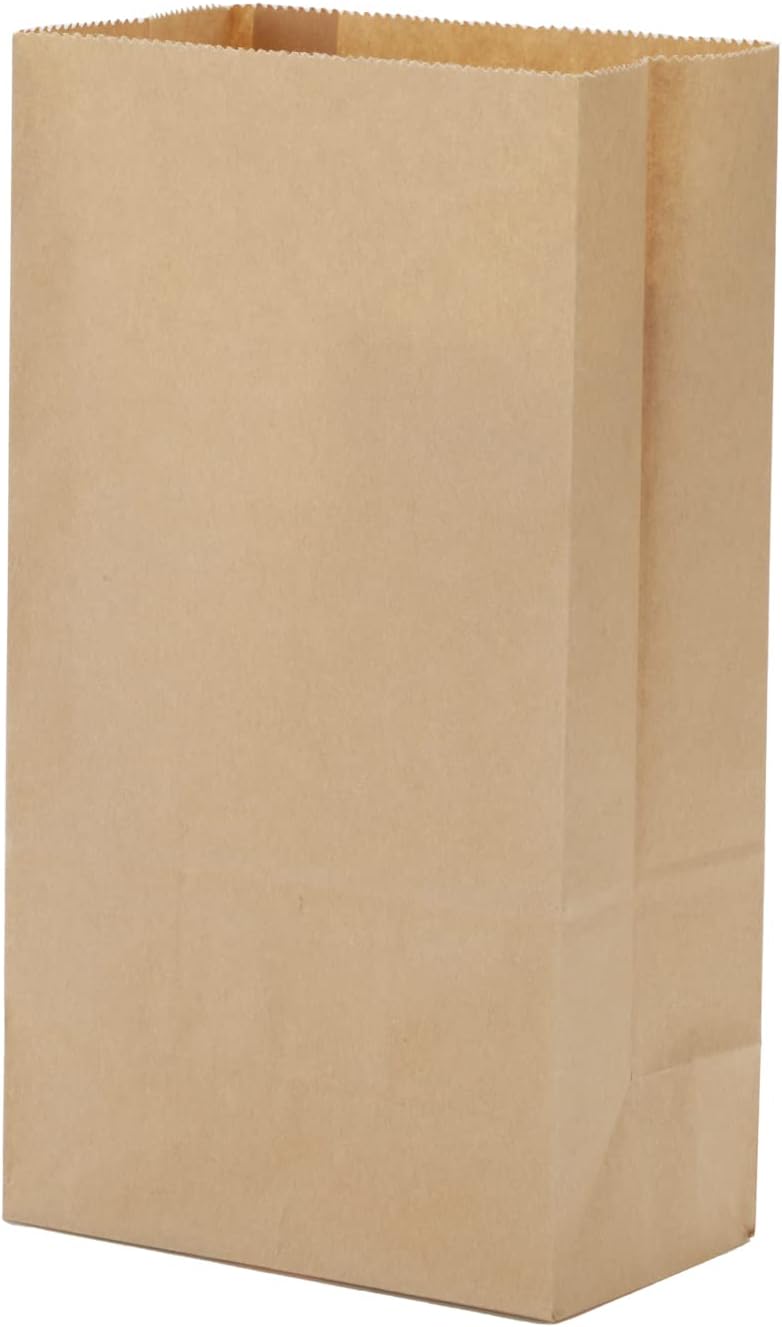 100 Bolsas Kraft Marrón 2lb para Almuerzo