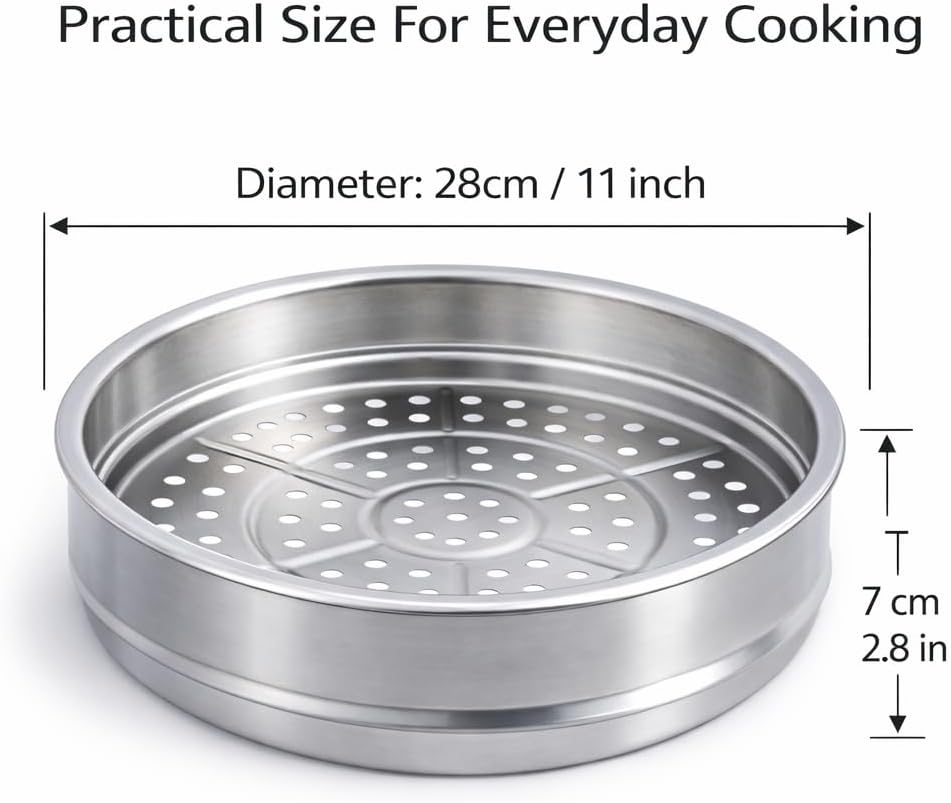 Sartén de acero inoxidable WANGYUANJI con cesta para verduras