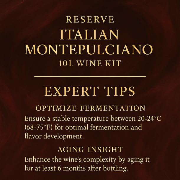 Kit vino italiano Montepulciano 10L Reserva
