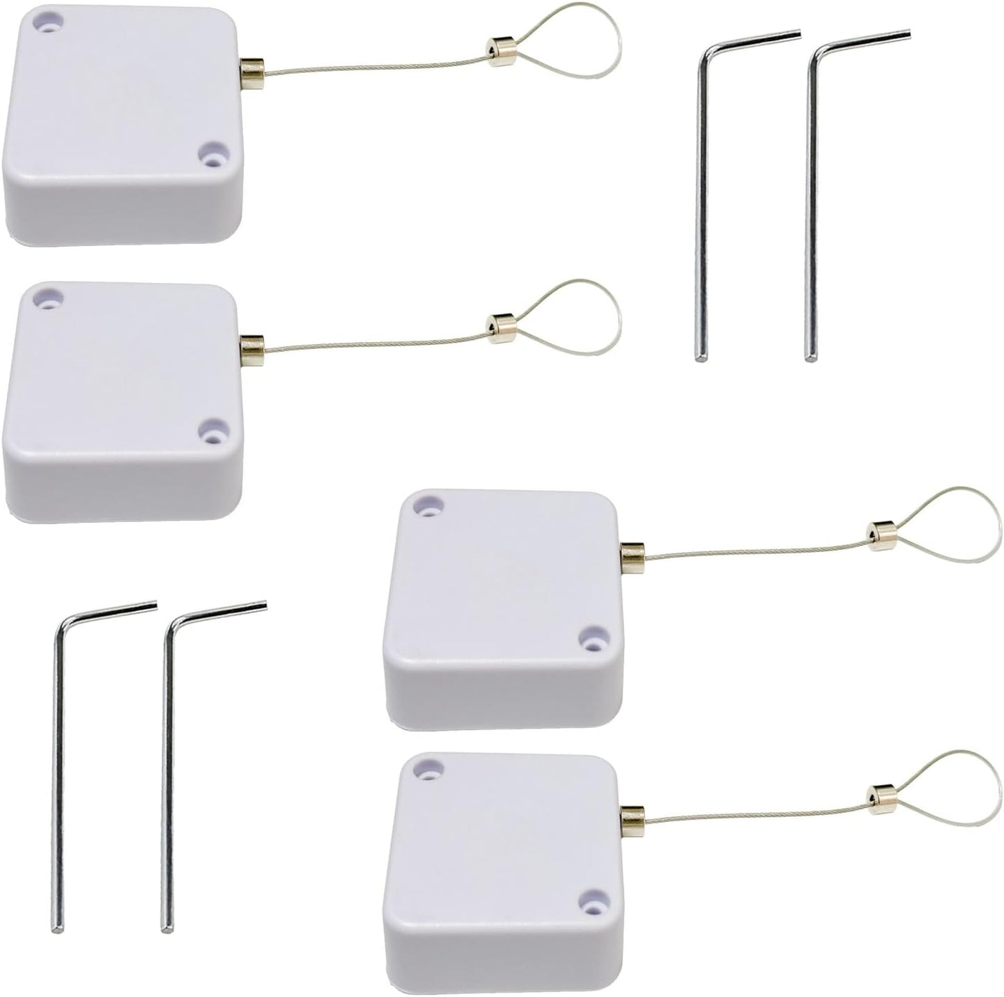 Candado retráctil ABS control remoto acero inox