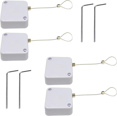 Candado retráctil ABS control remoto acero inox