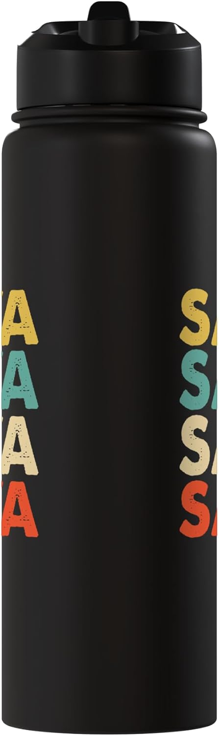 Botella de agua acero inoxidable aislada Saya
